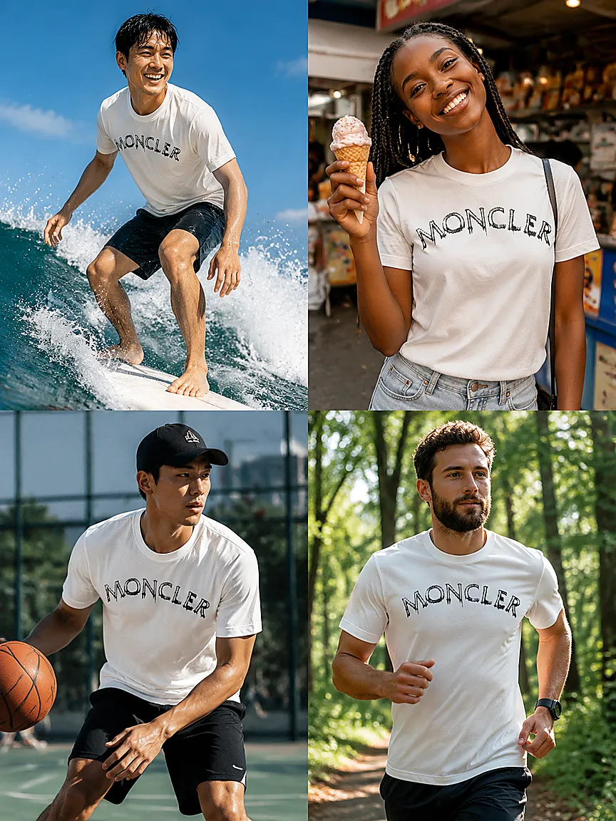 Moncler T 26s New Arrival Supima 210 ， ， + ， ， ， ， ， Breathable， ！ ， ， ，Series ， 5 ， ， 100 ， 1% . Versatile， 。 Breathable， ：White// /Light Green /Khaki / /Black Sizes：M-3XL Size ：178-130 L